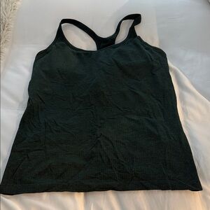 Lululemon Ebb to Street Forest Green Tank Top